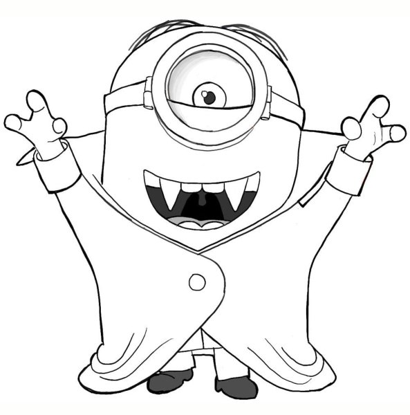 Раскраска Миньоны