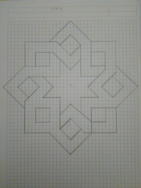 Узоры на клеточном листе