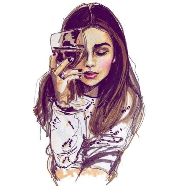 Нарисованная девчонка