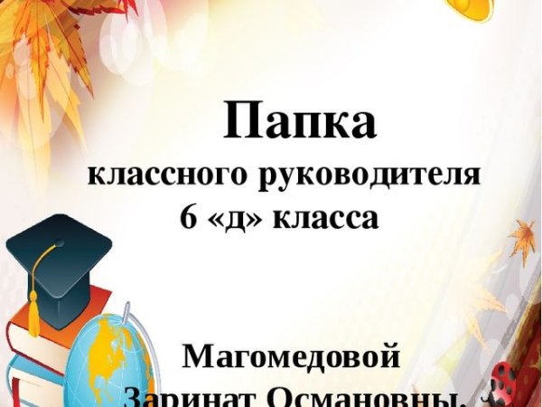 Папка классного руководителя