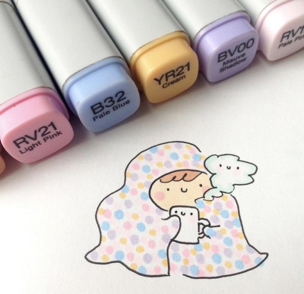 Рисунки лёгкие фломастероми