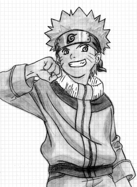 Аниме Наруто risunok