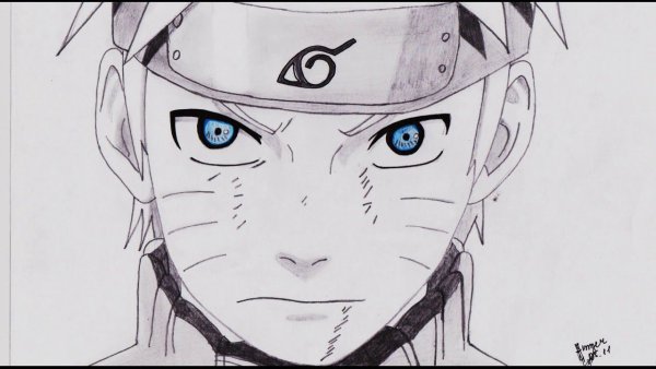 Наруто рисунок карандашом