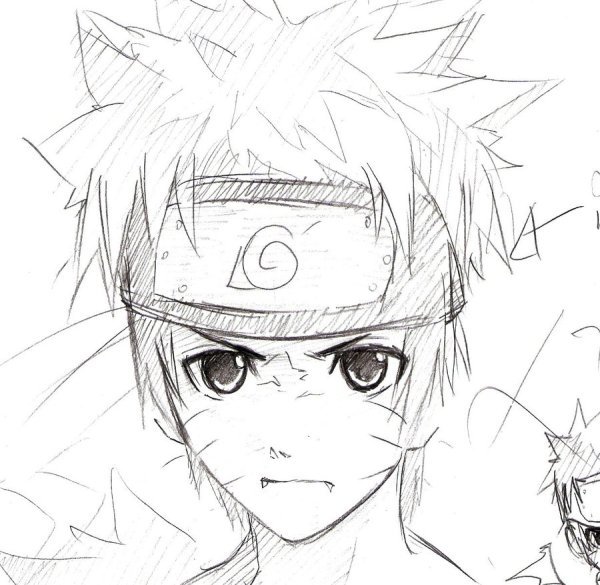 Скетчбук аниме Наруто