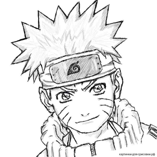 Наруто для срисовки Наруто