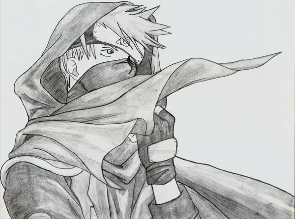 Какаши карандашом