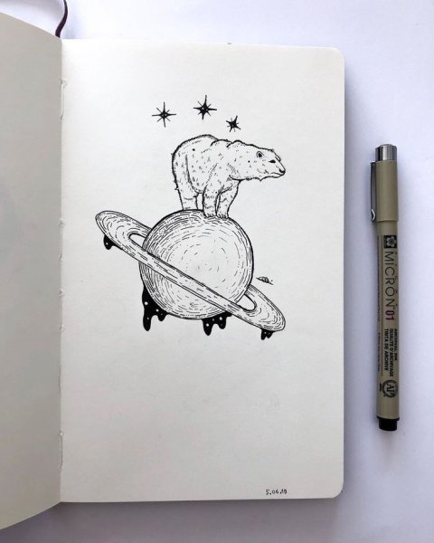 Лёгкие зарисовки для скетчбука