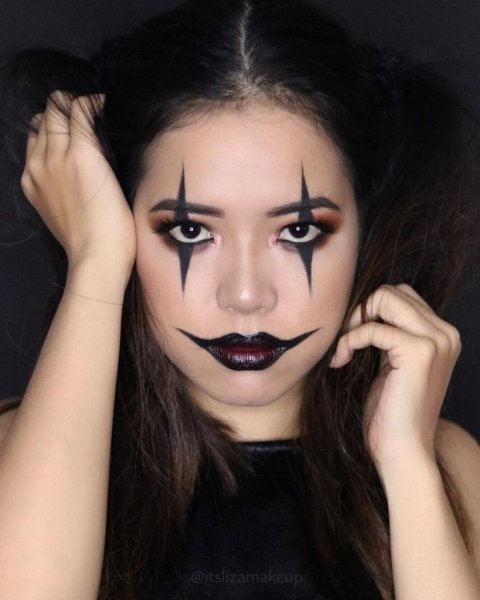 Мейкапы на Хэллоуин клоун