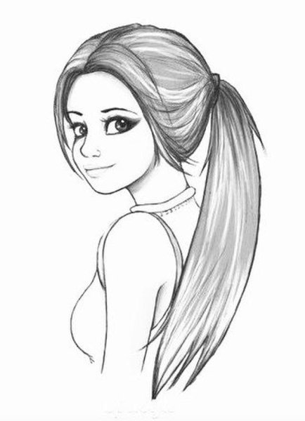 Рисунки для срисовки легкие для девочек