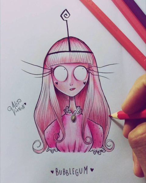 Тим бёртон рисунки принцессы