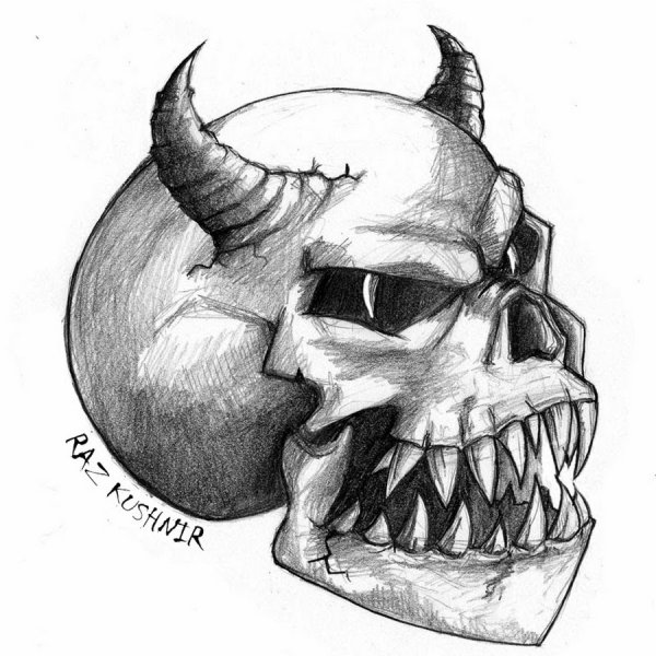 Череп набросок