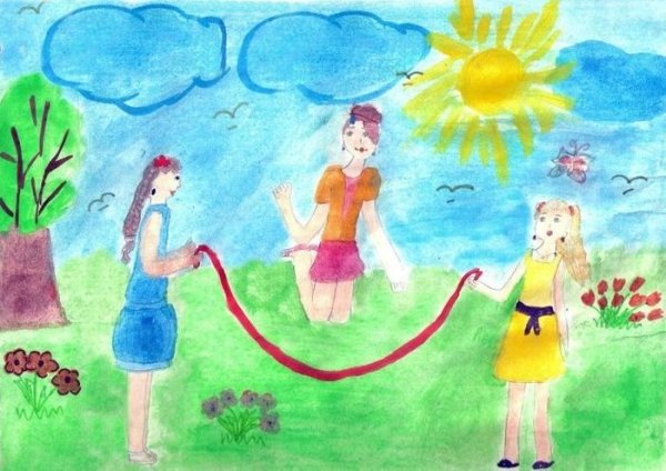 Летние каникулы рисунки детей