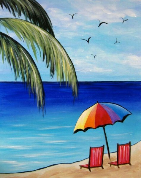 Пейзажи для детей легкие