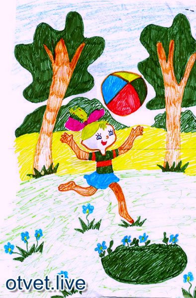 Рисунок на тему лето