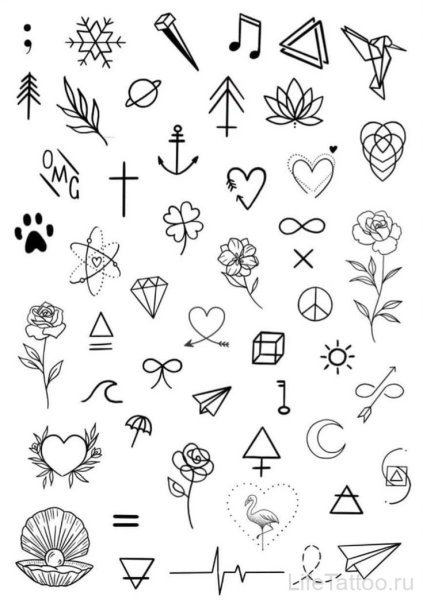 Эскиз маленькой тату