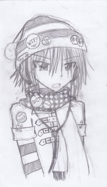 Популярные аниме рисунки карандашом