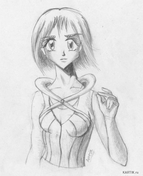 Аниме рисунки карандашом