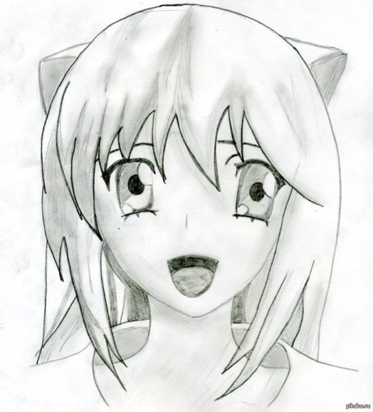 Аниме рисунки карандашом