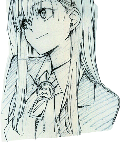 Аниме девушки карандашом