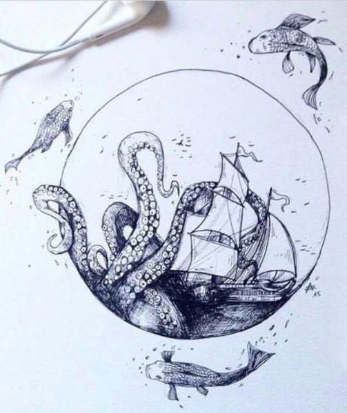 Арт гелевой ручкой