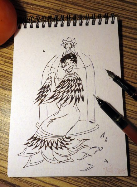 Рисовка ручкой