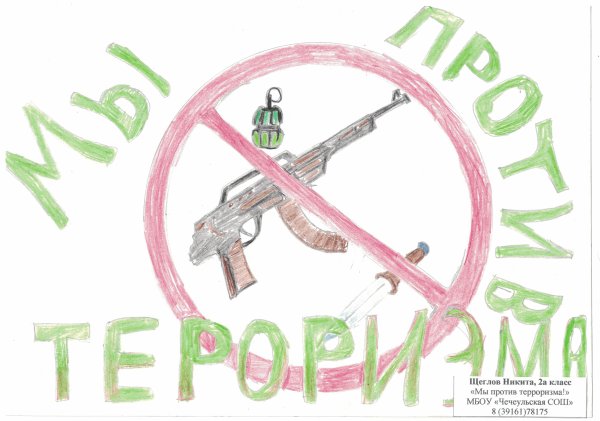 Раскраски на тему терроризму нет для детей