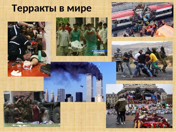 Классный час на тему терроризм