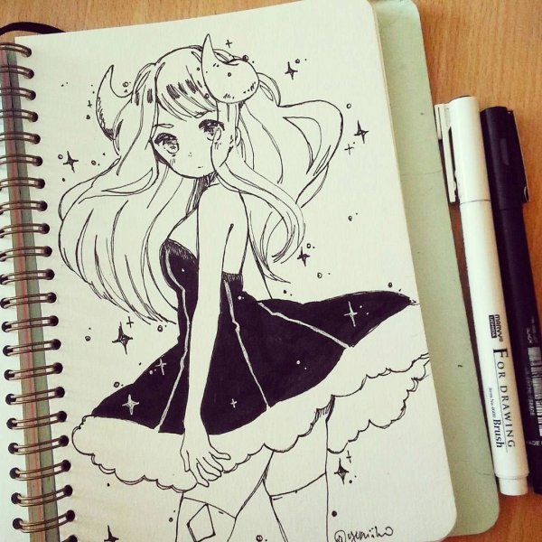 Классные рисунки в скетчбуке