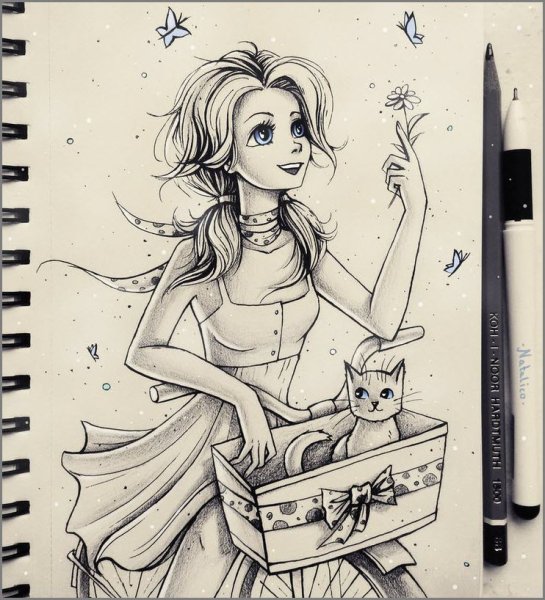 Рисунки для срисовки в скетч буук