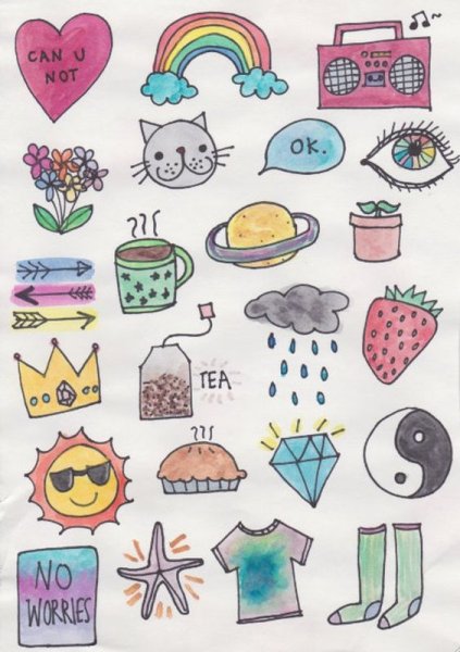 цветные в тетрадь