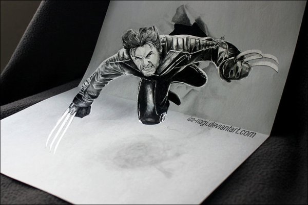 3d рисунки карандашом