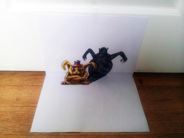 Прикольные 3д рисунки