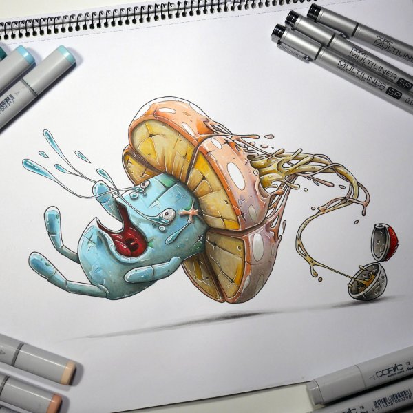 Комиксы маркерами Copic Sketch