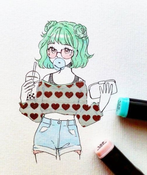 Рисунки для срисовки маркерами