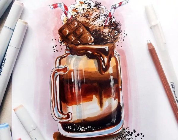 Коктейль маркерами