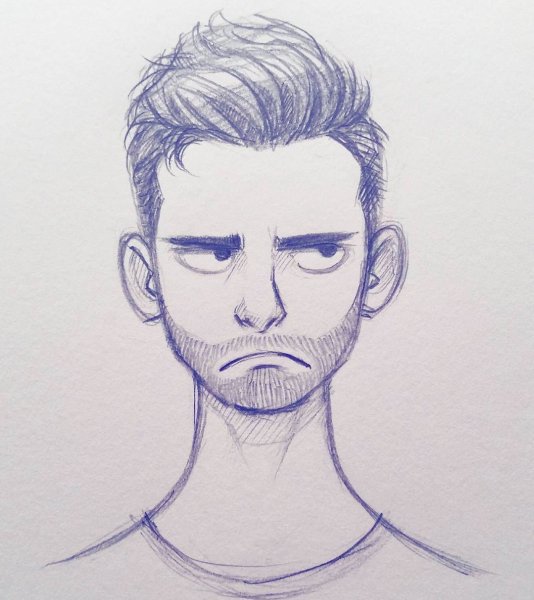 Мультяшные лица парней