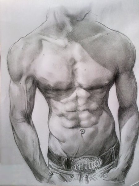 Набросок мужского тела