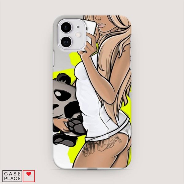 Чехол на айфон с девушкой