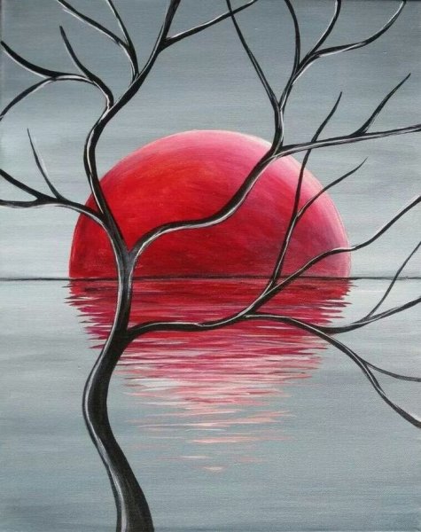 Рисунки красками