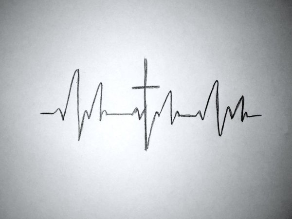 Тату пульс эскиз