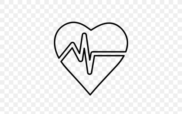 Раскраска здоровое сердечко