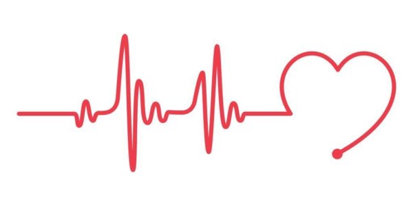 Пульс линия вектор горы