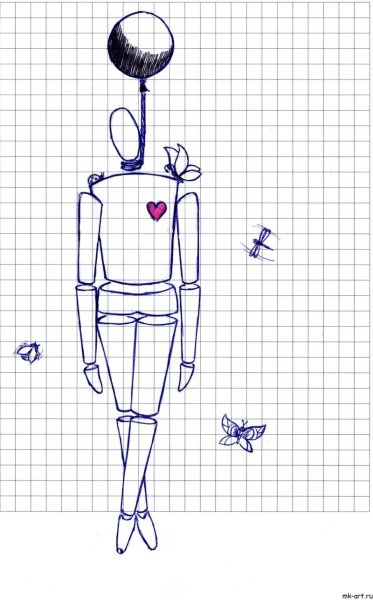 Рисунки ручкойлегкие для срисока.