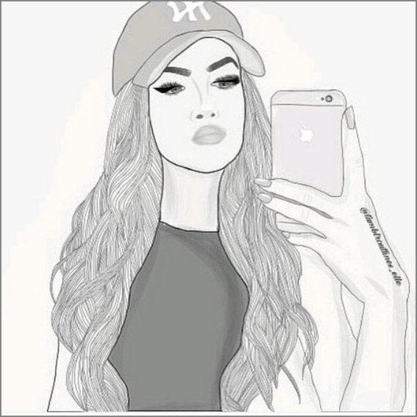 Крутые девочки для срисовки