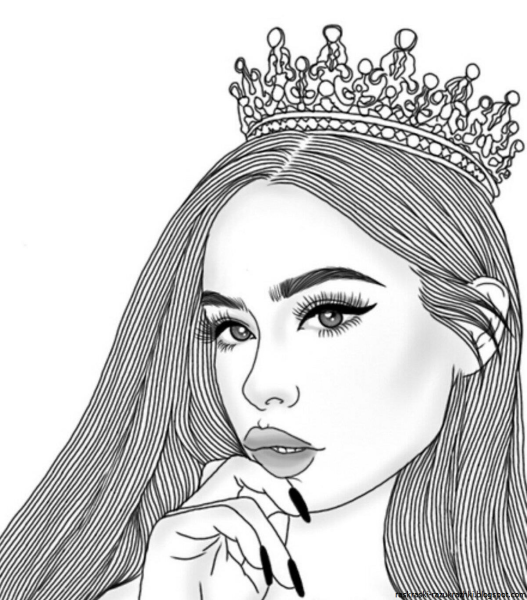 Раскраски девушки