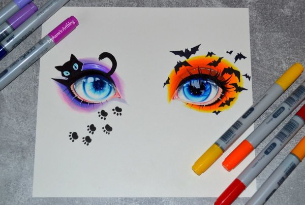 Красивые рисунки фломастерами легкие