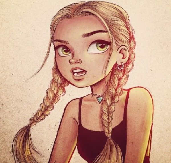 Девушки в мультяшном стиле