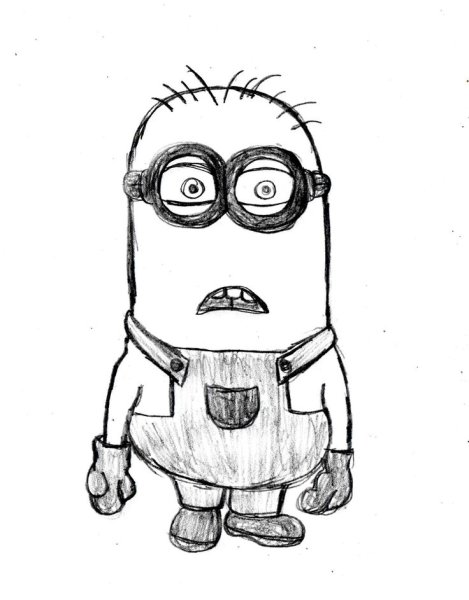 Рисунки для срисовки Миньоны