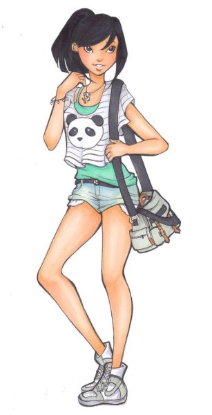 Девушки для срисовки в полный рост