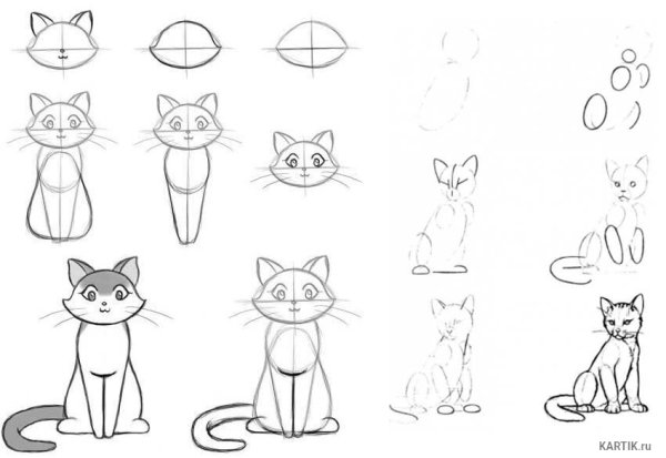 Рисунки карандашом для срисовывания для начинающих лёгкие